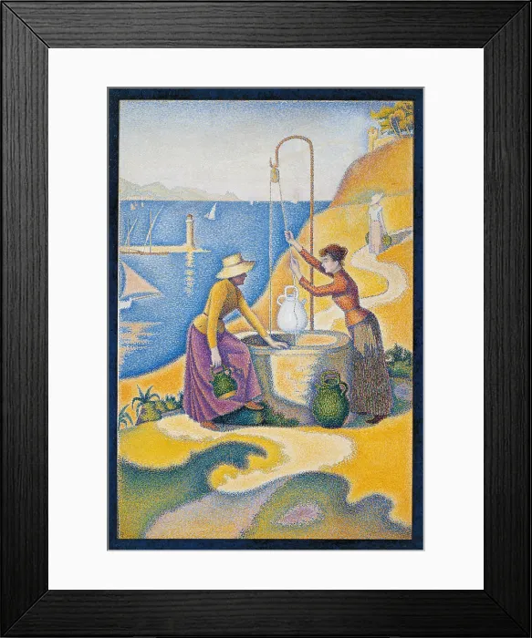 Framed Print : Women at the Well, by Paul Signac, 1892, 19th Century, oil on canvas, cm 195 x 131 - France, Ile de France, Paris, Muse dOrsay. All Framed Print : Women at the Well, by Paul Signac, 1892, 19th Century, oil on canvas, cm 195 x 131 - France, Ile de France, Paris, Muse dOrsay. All