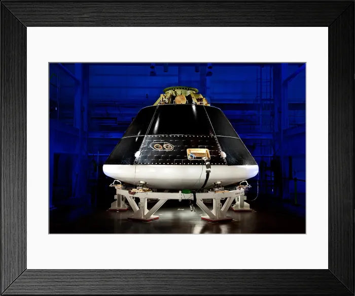 Framed Print : NASA's new spacecraft is an enlarged updated capsule will fly astronauts into space following the retirement of the Space Shuttles in 2012