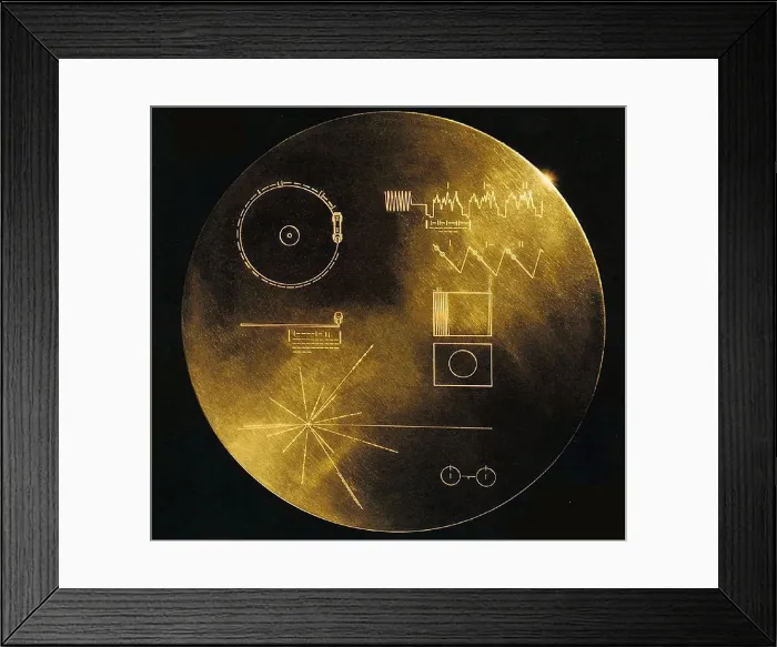 Framed Print : NASA's Voyager 1 and 2 spacecraft were launched in the 1977 and are still functioning, now 14 and 11.5 light-hours from the Sun