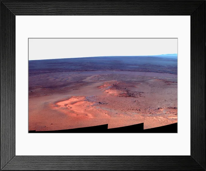 Framed Print : Mosaic image of Mars taken by NASA's Mars Exploration Rover Opportunity'. January 2012