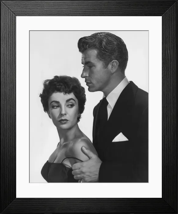 Framed Print : THE GIRL WHO HAD EVERYTHING, from left: Elizabeth Taylor, Fernando Lamas, 1953