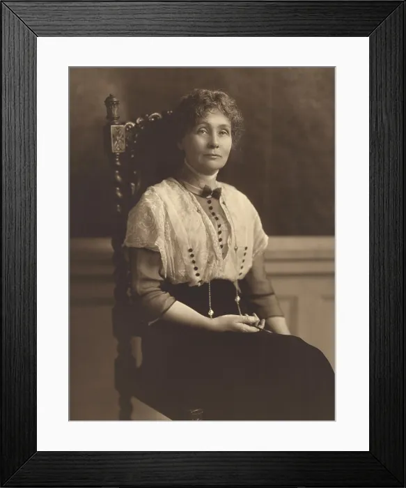 Framed Print : Emmeline Pankhurst founded the Women's Social and Political Union (WSPU) in 1903