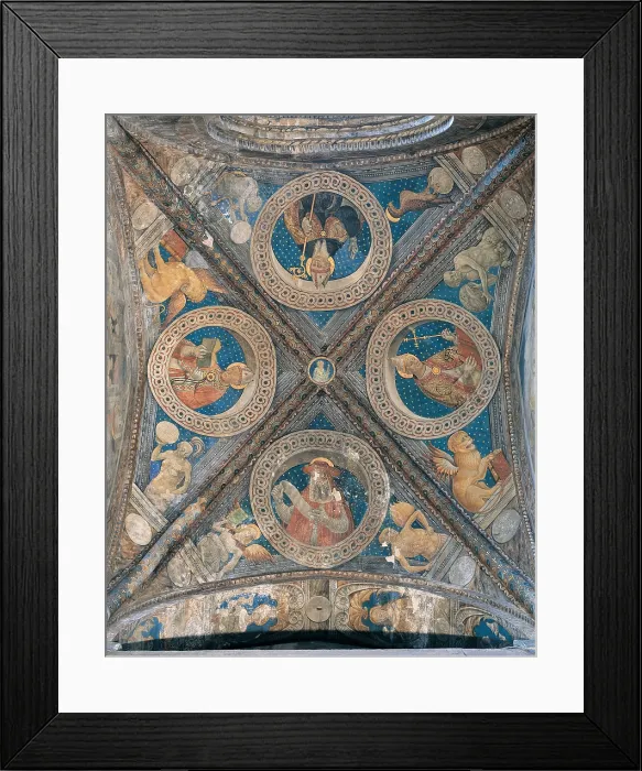 Framed Print : Giovan Pietro da Cemmo, St Ambrose, St Augustine