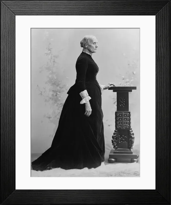 Framed Print : American women suffrage leader, Susan B. Anthony, 1891. Photo by Charles M. Bell (BSLOC_2018_2_45)