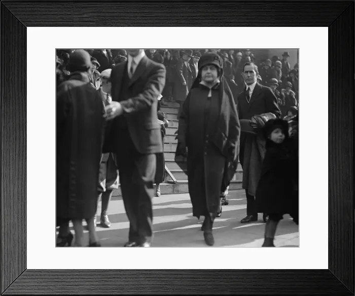 Framed Print : The Presidents Widow, Edith Bolling Galt Wilson at her husbands funeral, January 25, 1925 (BSLOC_2016_11_23) Framed Print : The Presidents Widow, Edith Bolling Galt Wilson at her husbands funeral, January 25, 1925 (BSLOC_2016_11_23)