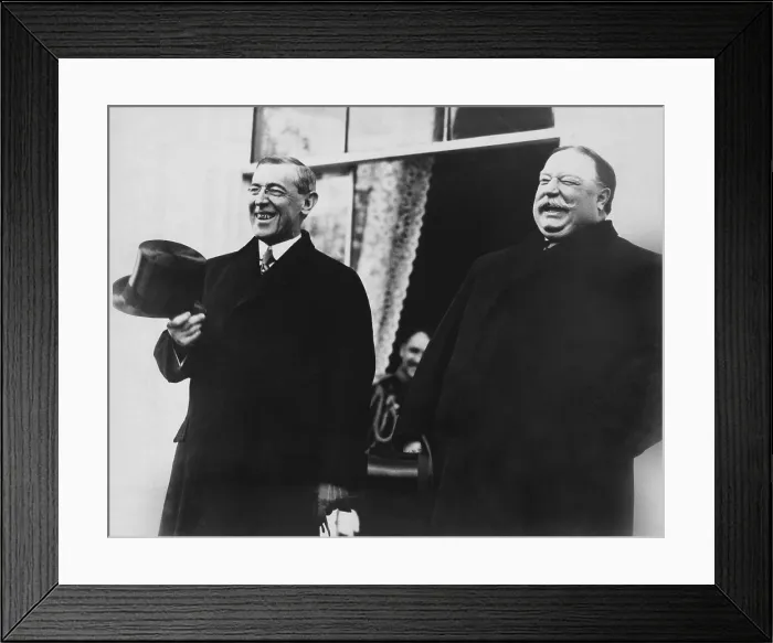 Framed Print : President-elect Wilson and President Taft, at the White House, on inauguration day, March 4, 1913 (BSLOC_2016_11_28)