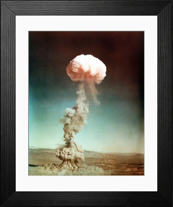 Framed Print : The EASY shot exploded a 31 kiloton nuclear bomb. The test was part of the Buster-Jangle series, at Nevada Proving Grounds. Nov. 5, 1951 Framed Print : The EASY shot exploded a 31 kiloton nuclear bomb. The test was part of the Buster-Jangle series, at Nevada Proving Grounds. Nov. 5, 1951