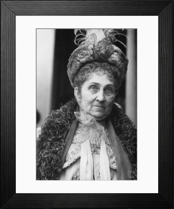 Framed Print : Mrs. Phoebe A. Hearst, c. 1910, mother of newspaper publisher, William Randolph Hearst. She was also philanthropist, feminist and suffragist