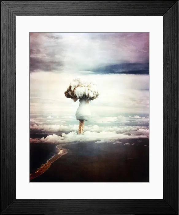 Framed Print : The GEORGE Shot, was the first nuclear explosion to test principles that would lead to hydrogen bombs