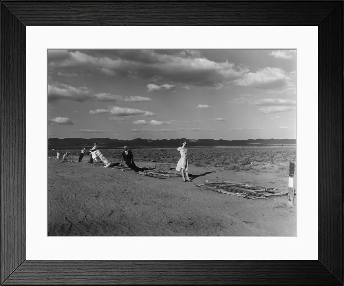 Framed Print : Nuclear Operation Cue tested human ability to survive atomic bombs. These manikins at 7, 000 feet from ground zero were part of thermal radiation test. April 4, 1955 Framed Print : Nuclear Operation Cue tested human ability to survive atomic bombs. These manikins at 7, 000 feet from ground zero were part of thermal radiation test. April 4, 1955