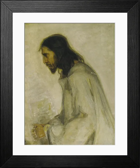 Framed Print : The Savior, 1900-1905, by Henry Ossawa Tanner, 1859-1937, American painting, oil on canvas mounted to plywood