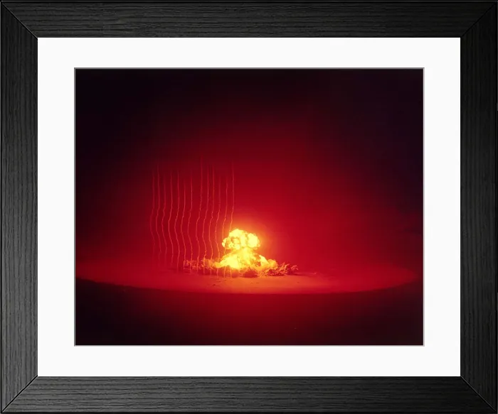 Framed Print : The ANNIE shot was a 16 kiloton nuclear bomb