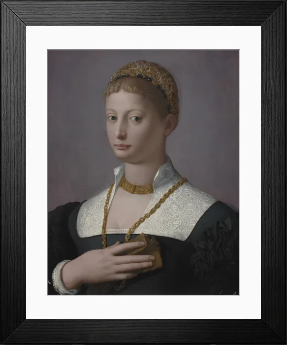 Framed Print : Portrait of a Woman, c