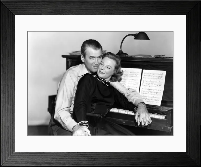 Framed Print : THE GLENN MILLER STORY, James Stewart, June Allyson, 1954