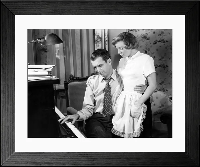 Framed Print : THE GLENN MILLER STORY, James Stewart, June Allyson, 1954