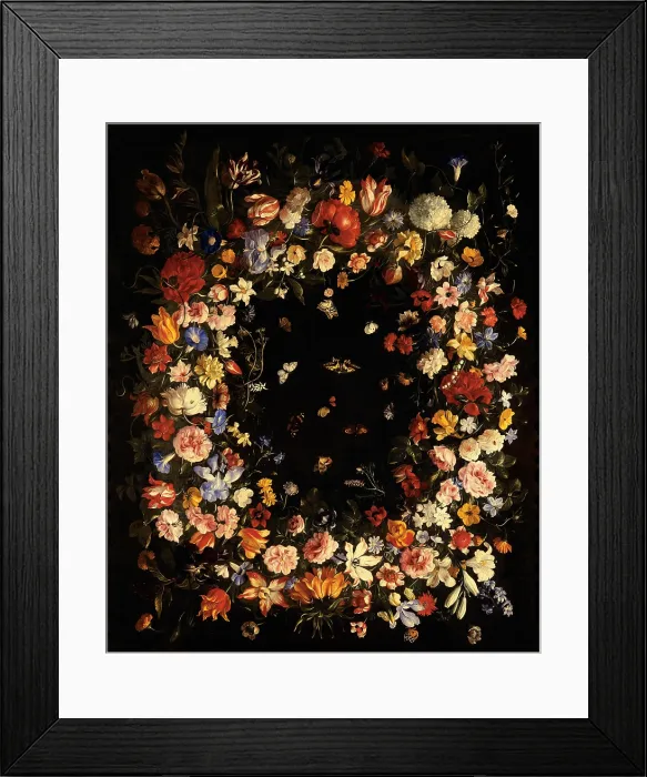 Framed Print : Cittadini Pier Francesco, Garland of Flowers (Still Life), 17th Century, oil on canvas, Italy, Emilia Romagna, Bologna, National Gallery of Art Framed Print : Cittadini Pier Francesco, Garland of Flowers (Still Life), 17th Century, oil on canvas, Italy, Emilia Romagna, Bologna, National Gallery of Art