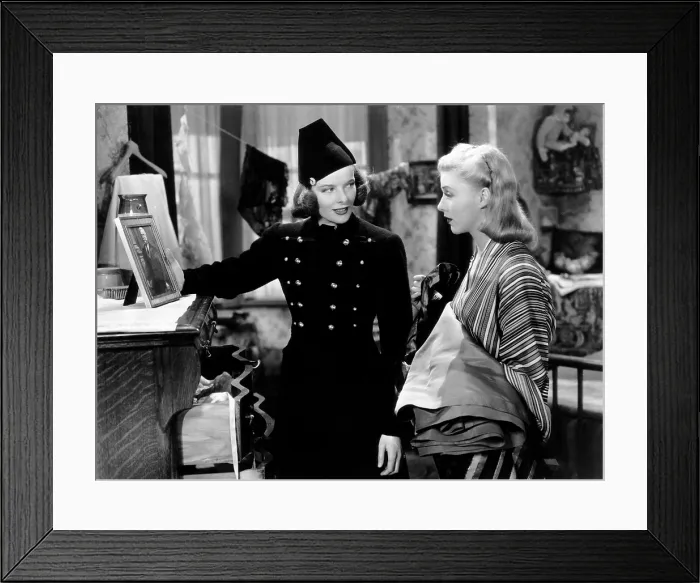 Framed Print : STAGE DOOR, from left, Katharine Hepburn, Ginger Rogers, 1937