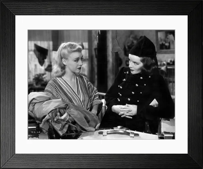 Framed Print : STAGE DOOR, Ginger Rogers, Katharine Hepburn, 1937