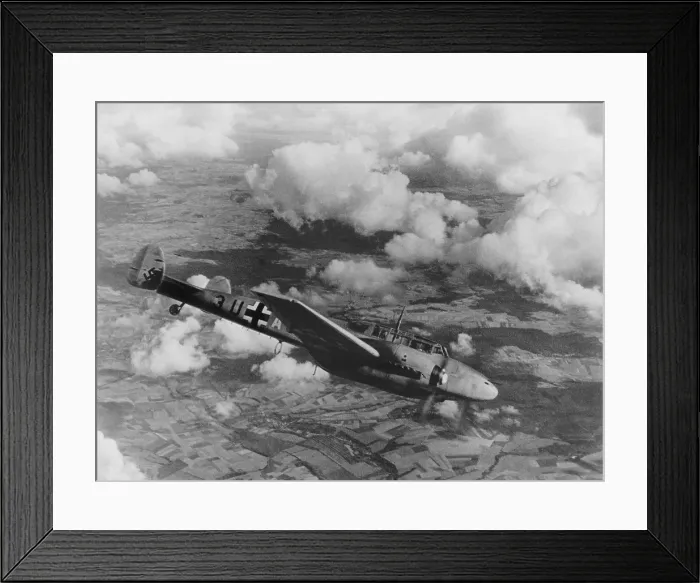 Framed Print : German airplane flying over Poland. Ca. 1939. (BSLOC_2014_6_4) Framed Print : German airplane flying over Poland. Ca. 1939. (BSLOC_2014_6_4)