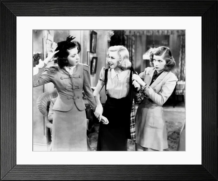 Framed Print : STAGE DOOR, from left, Ann Miller, Ginger Rogers, Lucille Ball, 1937 Framed Print : STAGE DOOR, from left, Ann Miller, Ginger Rogers, Lucille Ball, 1937
