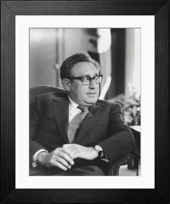 Framed Print : Henry A. Kissinger, was National Security Advisor and Secretary of State from 1969-1977