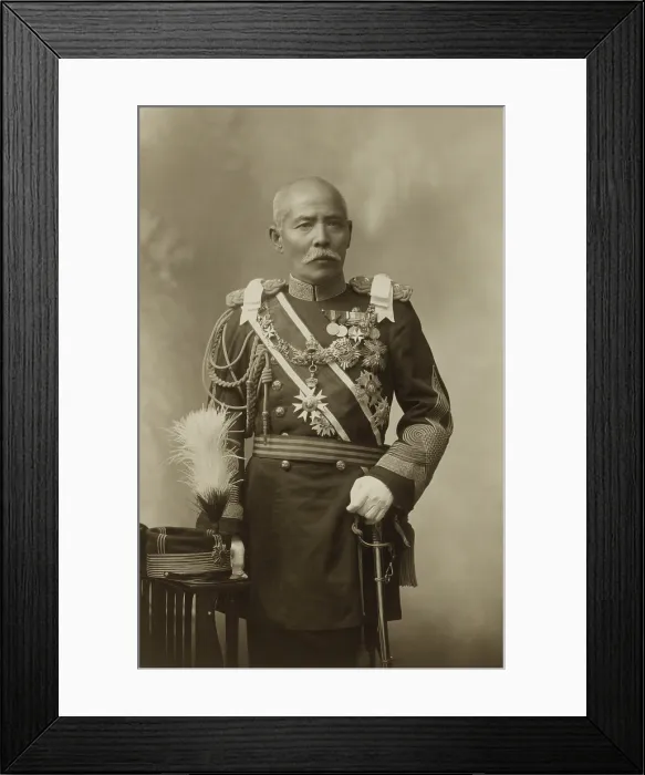 Framed Print : General Baron T. Kuroki, Commander of Japanese First Army during the Russo-Japanese War
