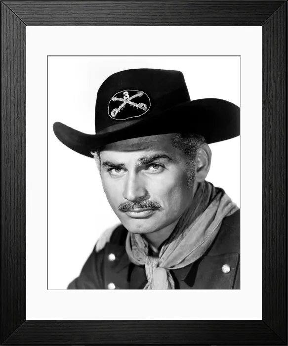 Framed Print : TWO FLAGS WEST, Jeff Chandler, 1950, 20th Century Fox, TM & Copyright / Courtesy: Everett Collection Framed Print : TWO FLAGS WEST, Jeff Chandler, 1950, 20th Century Fox, TM & Copyright / Courtesy: Everett Collection