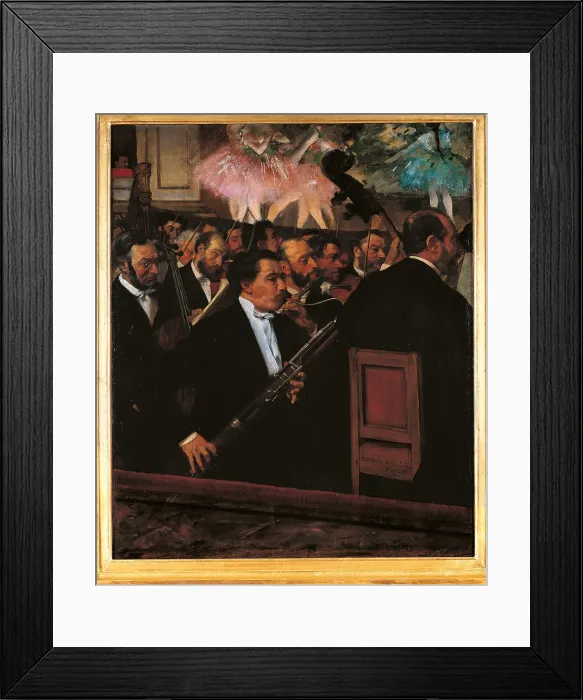 Framed Print : The Orchestra at the Opera House, by Edgar Degas, 1868 - 1869, 19th Century, oil on canvas, cm 56, 5 x 46 - France, Ile de France, Paris, Muse dOrsay, RF 2210. All