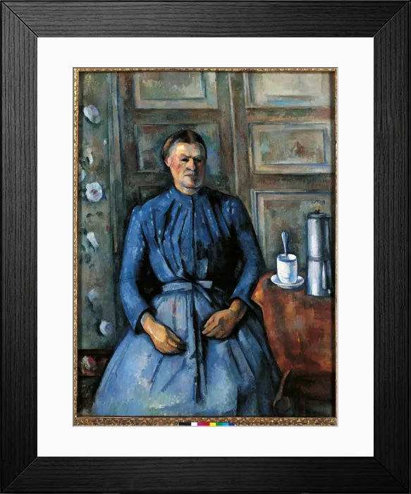 Framed Print : Woman with a Coffeepot, by Paul Czanne, 1890 - 1895, 19th Century, oil on canvas, cm 130, 5 x 96, 5 - France, Ile de France, Paris, Muse dOrsay, R.F. 1956-13. All