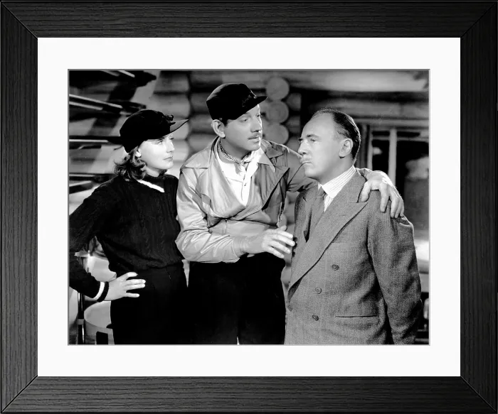 Framed Print : TWO-FACED WOMEN, from left: Greta Garbo, Melvyn Douglas, Roland Young, 1941