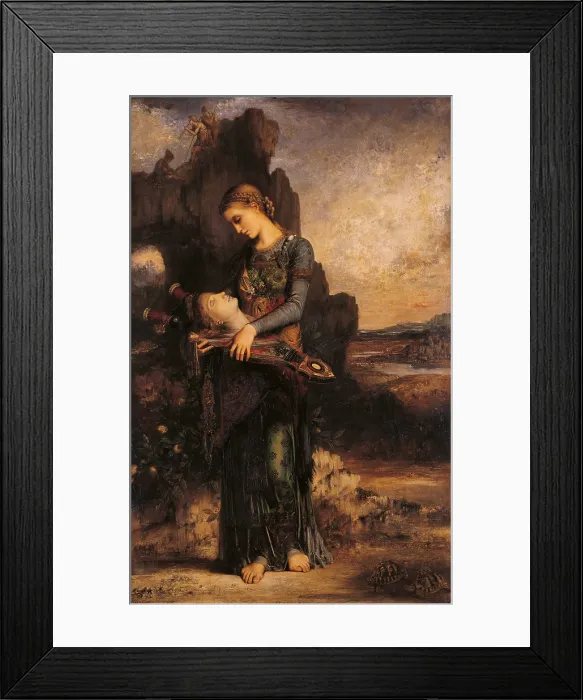 Framed Print : Orpheus, by Gustave Moreau, 1865 about, 19th Century, oil on panel, cm 154 x 99, 5 - France, Ile de France, Paris, Muse dOrsay. All