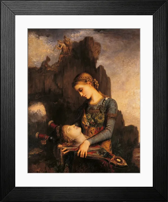 Framed Print : Orpheus, by Gustave Moreau, 1865 about, 19th Century, oil on panel, cm 154 x 99, 5 - France, Ile de France, Paris, Muse dOrsay. Detail