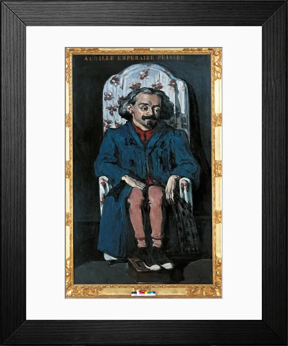 Framed Print : Achille Emperaire, by Paul Czanne, 1868 about, 19th Century, oil on canvas, cm 200 x 120 - France, Ile de France, Paris, Muse dOrsay, RF 2210. All