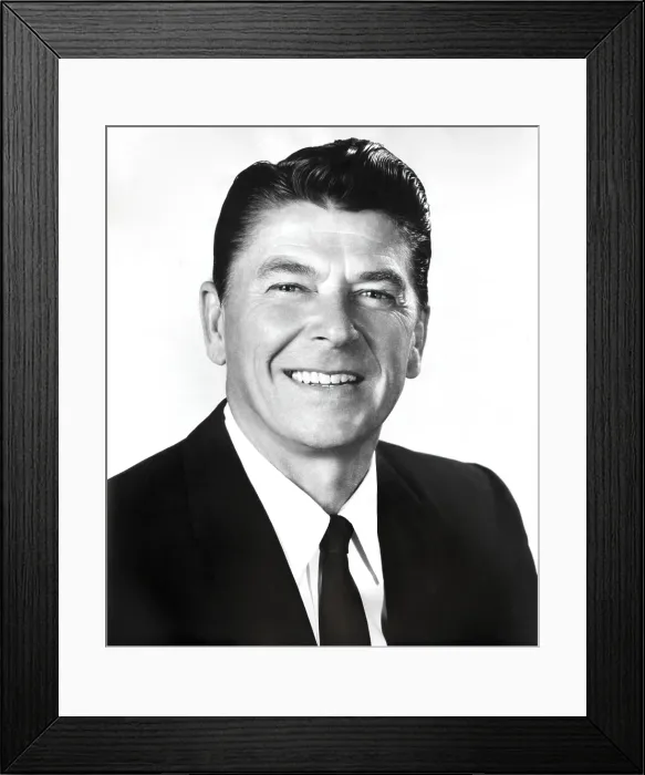 Framed Print : Ronald Reagans portrait used in successful 1966 campaign for governor of California (BSLOC_2021_3_21)