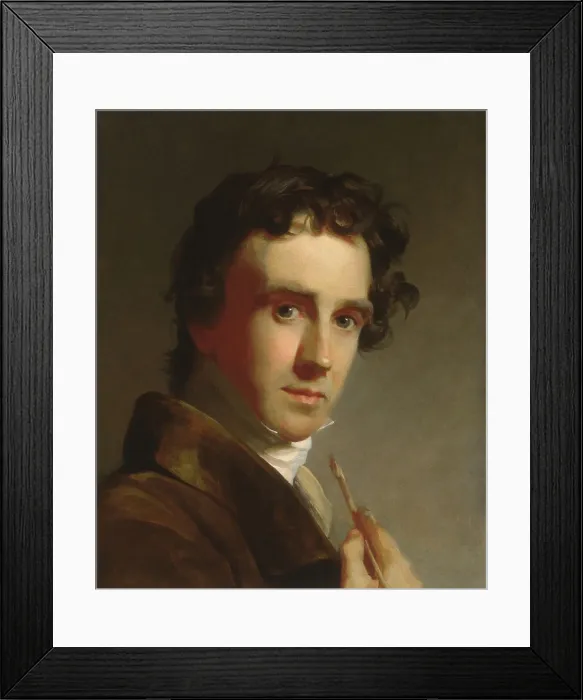 Framed Print : Thomas Sully, British born American painter, in a self portrait with his wife Sarah Framed Print : Thomas Sully, British born American painter, in a self portrait with his wife Sarah