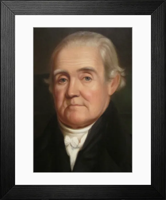 Framed Print : Noah Webster Jr. in 1833 portrait by James Herring