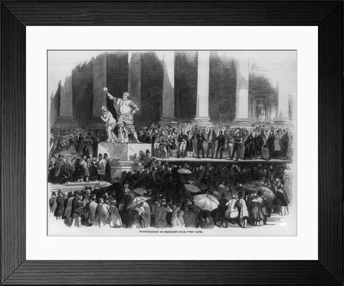 Framed Print : Inauguration of President James K. Polk, 1845 Framed Print : Inauguration of President James K. Polk, 1845