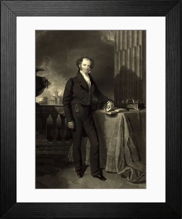 Framed Print : President Martin Van Buren, 1840