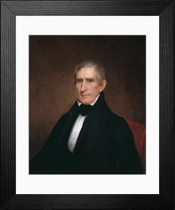 Framed Print : William Henry Harrison, 1840, by Albert Gallatin Hoit, oil on canvas Framed Print : William Henry Harrison, 1840, by Albert Gallatin Hoit, oil on canvas