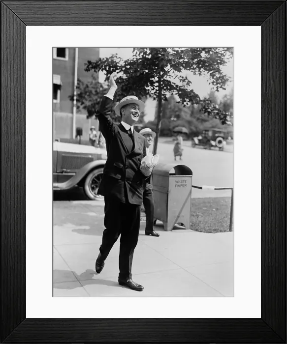 Framed Print : Franklin D. Roosevelt, then Assistant Secretary of the Navy in the Woodrow Wilson Administration