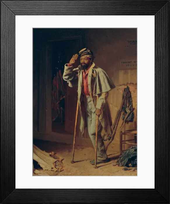 Framed Print : A BIT OF WAR HISTORY: THE Veteran, by Thomas Waterman Wood, 1866, American painting, oil on canvas Framed Print : A BIT OF WAR HISTORY: THE Veteran, by Thomas Waterman Wood, 1866, American painting, oil on canvas