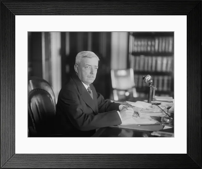 Framed Print : Robert Lansing, Secretary of State during the Wilson Administration and World War 1, 1915-1920