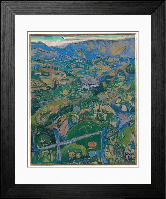 Framed Print : Grande descrizione asolana, by Gino Rossi, 1913, 20th Century, cm 68 x 56 - Italy, Veneto, Venice, private collection. All