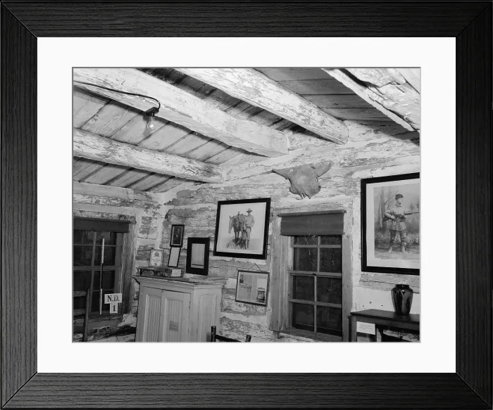 Framed Print : Theodore Roosevelts the cabin, where he lived near Medora, North Dakota in 1883