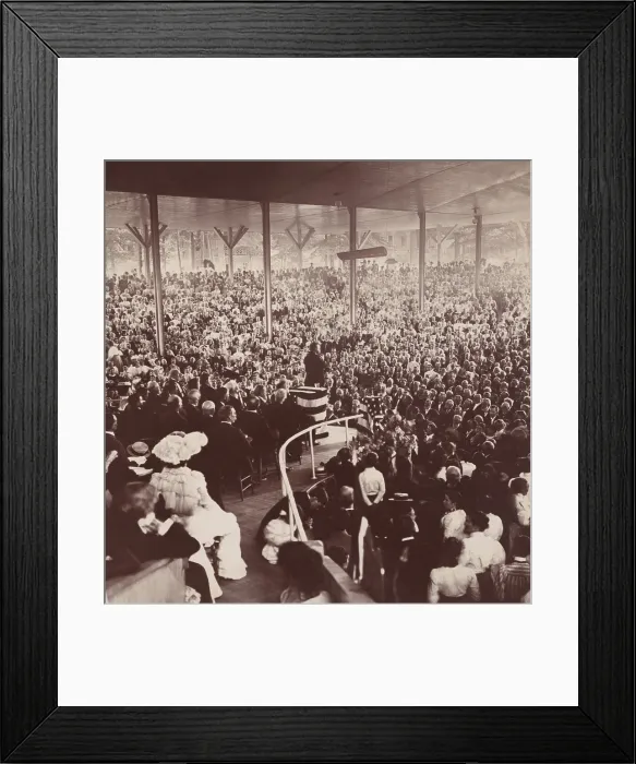Framed Print : NY Governor Roosevelt delivering address, National Army Day, at Chautauqua, N.Y. Aug. 19, 1899 (BSLOC_2017_4_28)