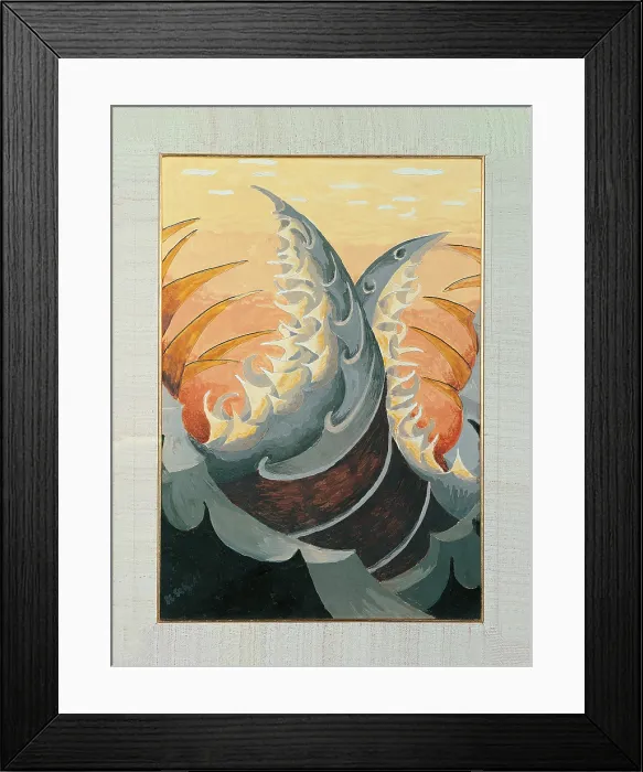 Framed Print : Attack and Defence, by Hans Schmitals, 1901, 20th Century, - Italy, Lombardy, Milan, Private Collection. Colors orange grey curved lines tips waves abstract art Framed Print : Attack and Defence, by Hans Schmitals, 1901, 20th Century, - Italy, Lombardy, Milan, Private Collection. Colors orange grey curved lines tips waves abstract art