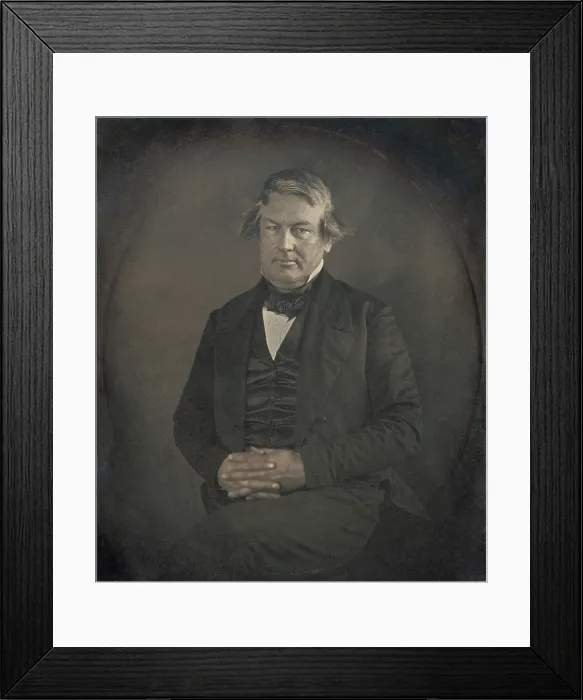 Framed Print : Vice President Millard Fillmore, in 1849 daguerreotype by Mathew Brady. Fillmore would secede to the presidency on the death of Zachary Taylor in July 1850