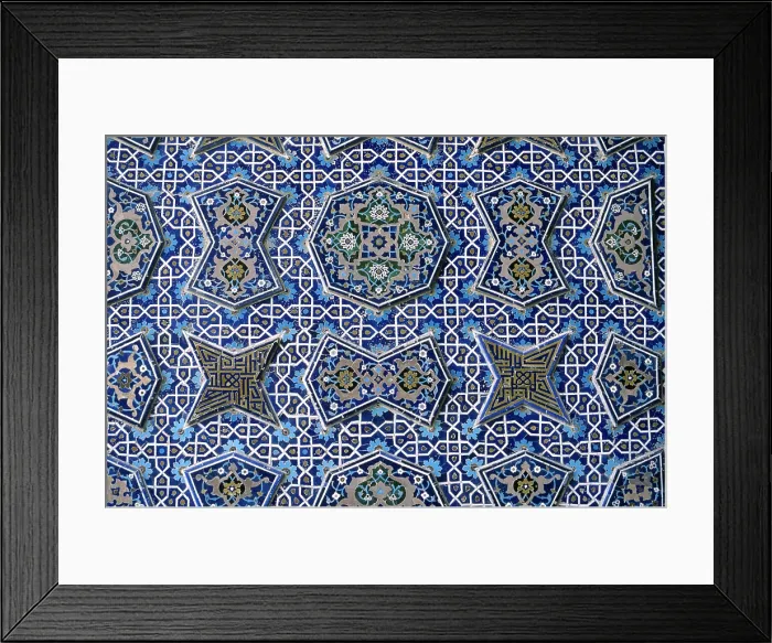 Framed Print : Southern Ivan's Decoration in the Friday Mosque (Masijd-i jami), 1475, 15th Century, mixed technique - Detail