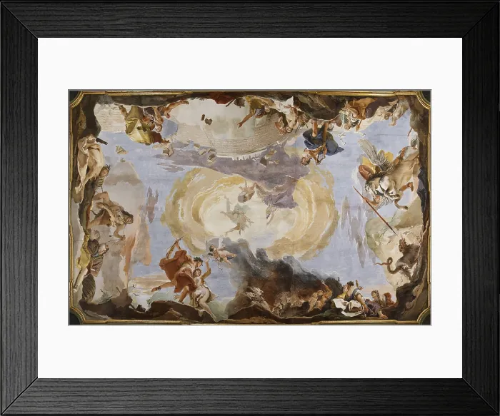 Framed Print : The Power of Eloquence, by Giambattista Tiepolo, 1724 - 1725, 18th Century, fresco, - Italy, Veneto, Venice, Palazzo Sandi. All Framed Print : The Power of Eloquence, by Giambattista Tiepolo, 1724 - 1725, 18th Century, fresco, - Italy, Veneto, Venice, Palazzo Sandi. All