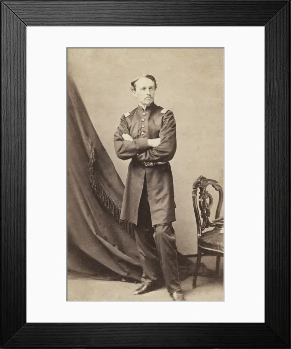 Framed Print : Lt. Robert G. Shaw, received a commission the 2nd Massachusetts Infantry in 1861, at the beginning of the Civil War